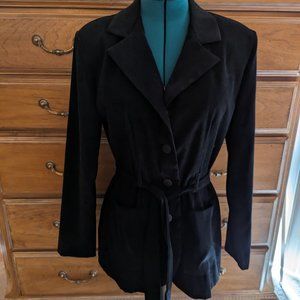 Elegant Black Pea Coat for Women